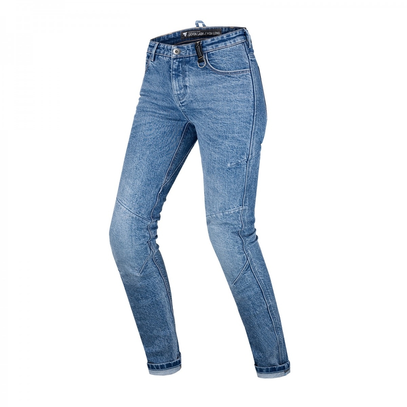 Damesjeans Shima Devon blauw verlengd voor motorfiets