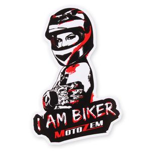 MotoZem Ik Ben Motorrijder Sticker - Vrouw