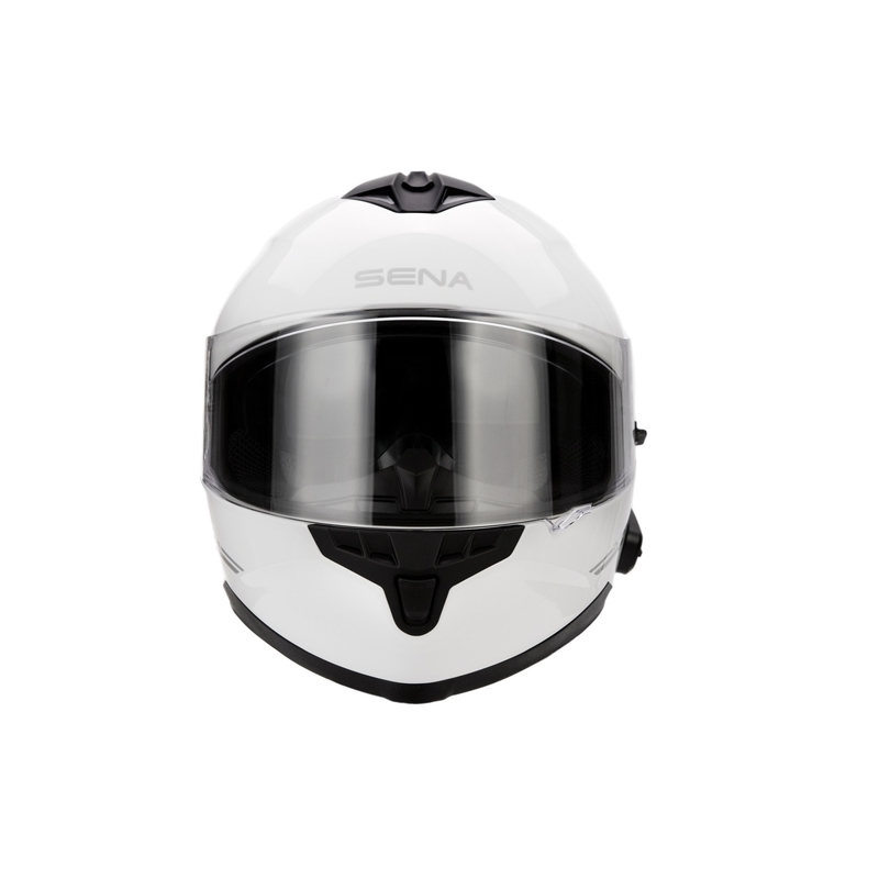 Motorhelm met headset SENA Outride glanzend wit
