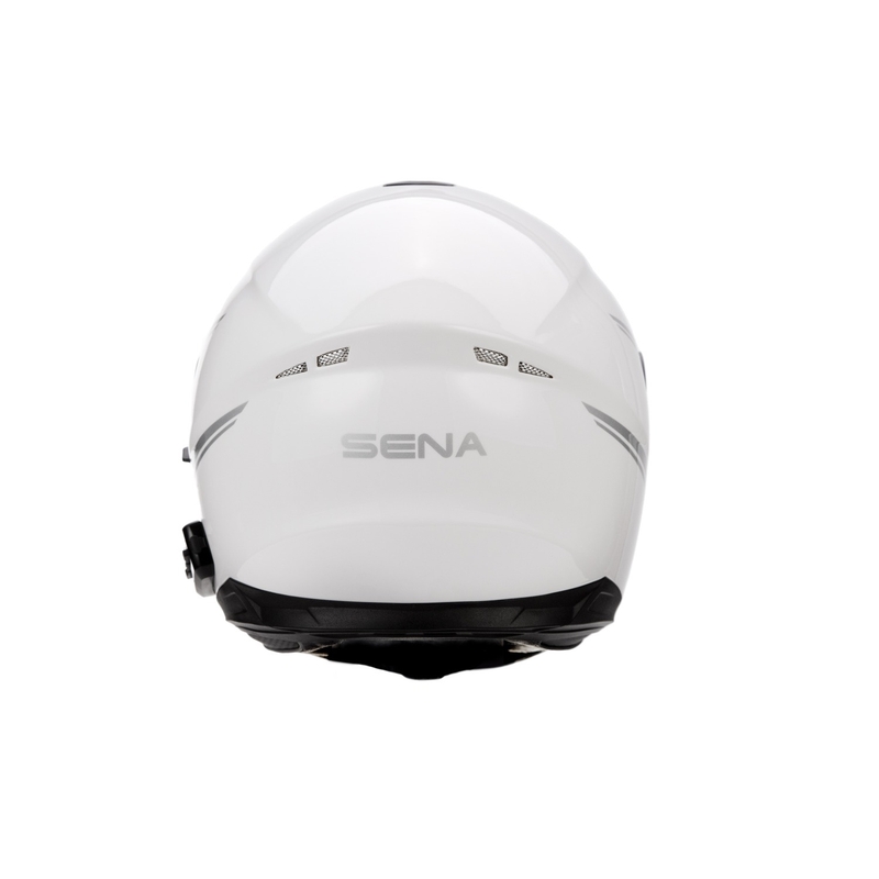 Motorhelm met headset SENA Outride glanzend wit