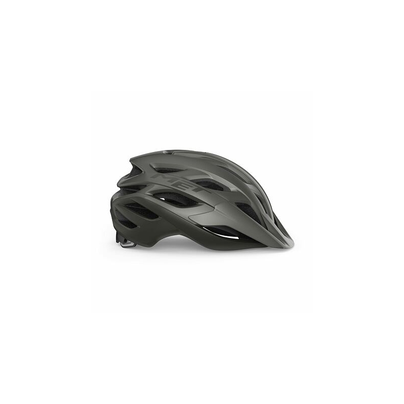 Fietshelm MET Veleno titanium metallic uitverkoop
