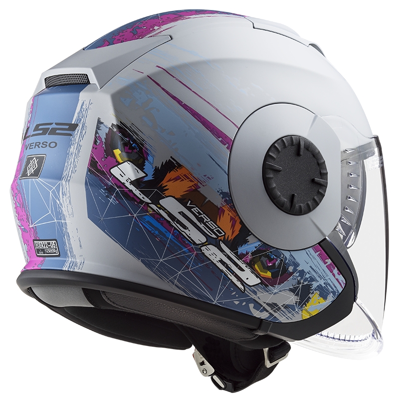 Open motorhelm LS2 OF570 Verso Spring zilver blauw