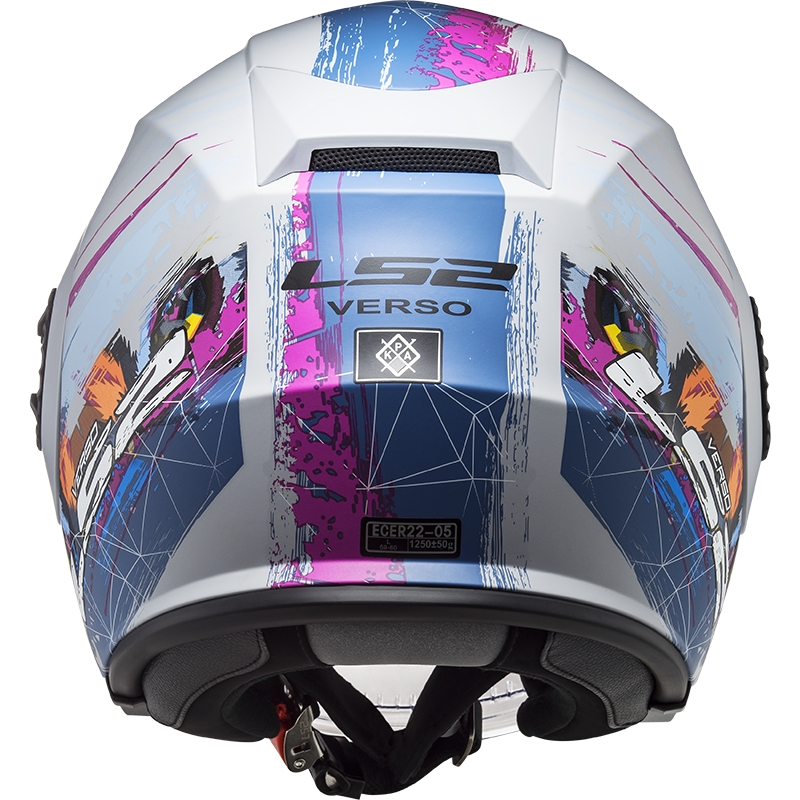 Open motorhelm LS2 OF570 Verso Spring zilver blauw