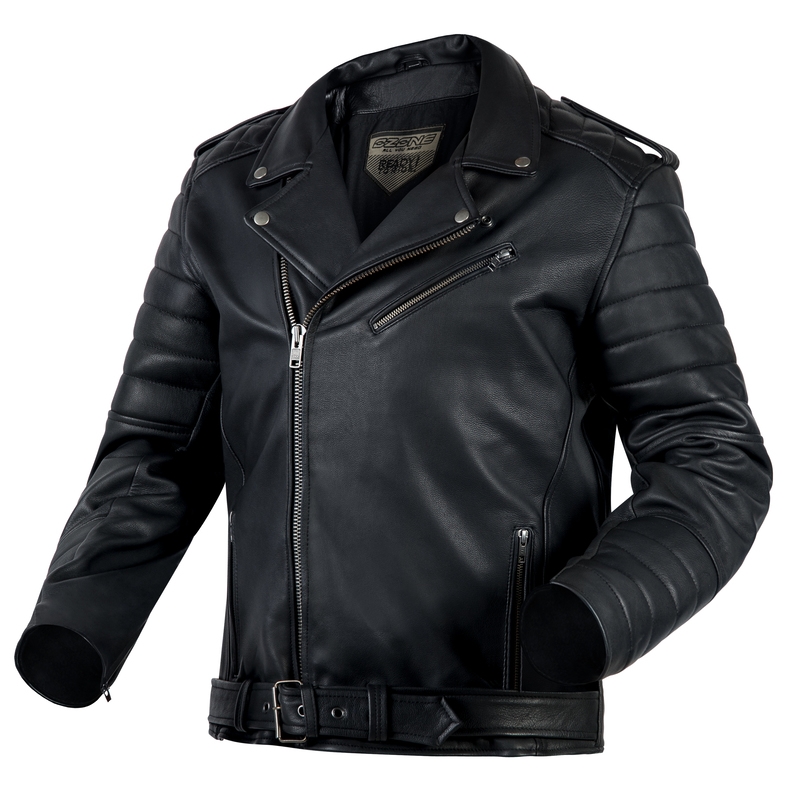 Ozone Ramones Modern Zwart Motorjack uitverkoop