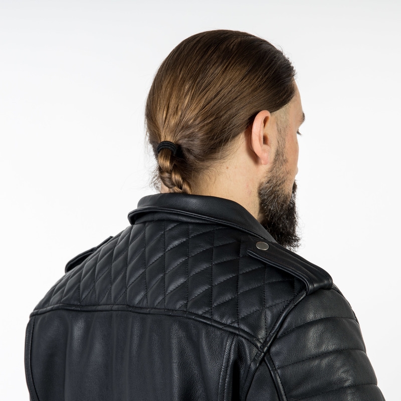 Ozone Ramones Modern Zwart Motorjack uitverkoop