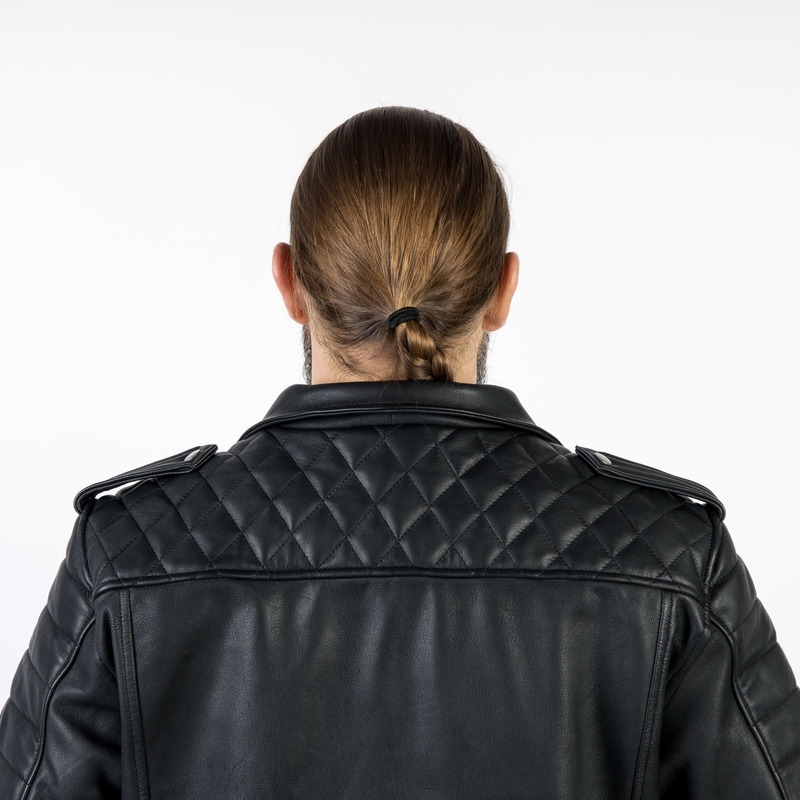 Ozone Ramones Modern Zwart Motorjack uitverkoop