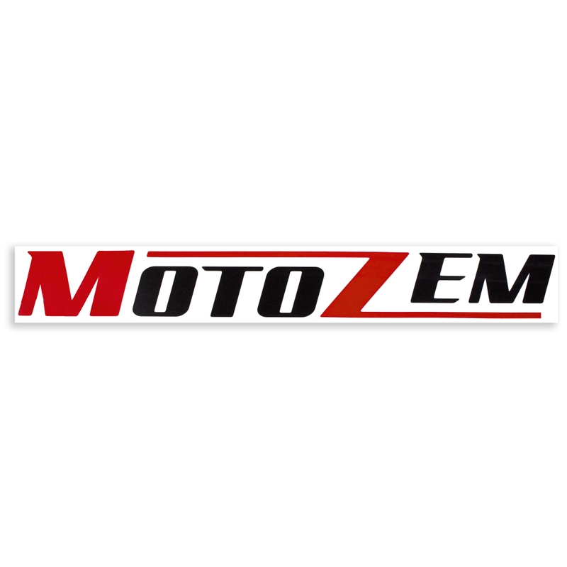 MotoZem logosticker zwart