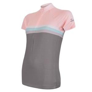 Damestrui Sensor Summer Stripe grijs-roze - korte mouw uitverkoop