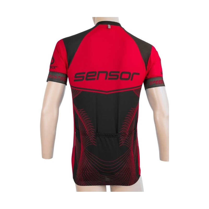 Sensor Team Up-trui zwart-rood - korte mouw uitverkoop