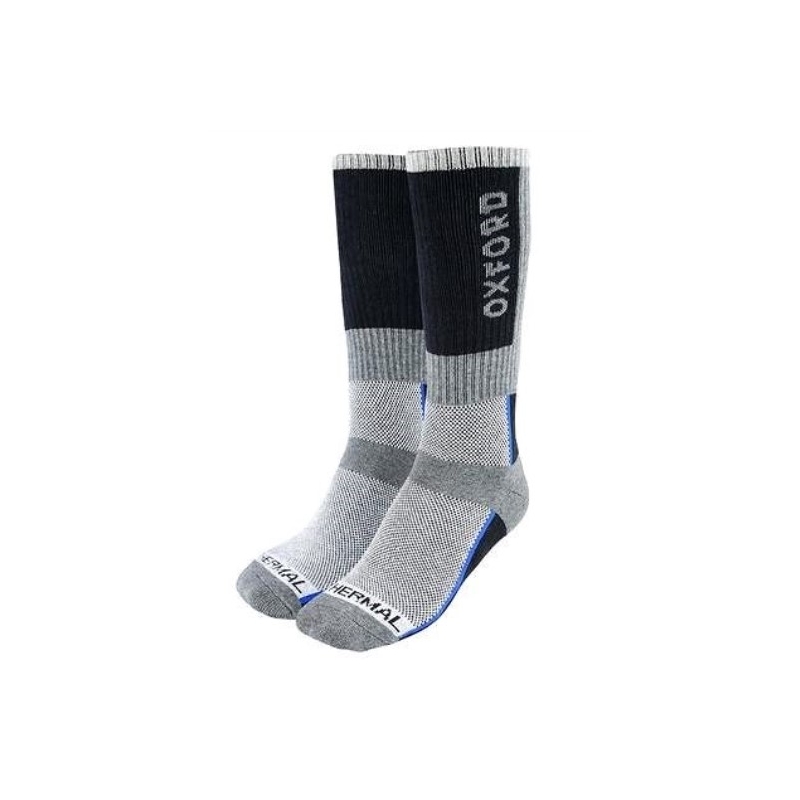Oxford Thermosokken grijs-zwart-blauw