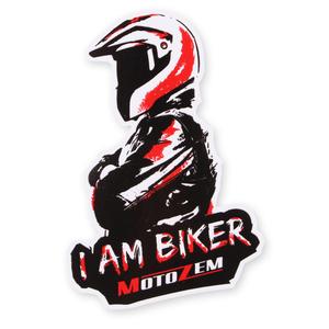 MotoZem Ik Ben Motorrijder Sticker - Man maxi