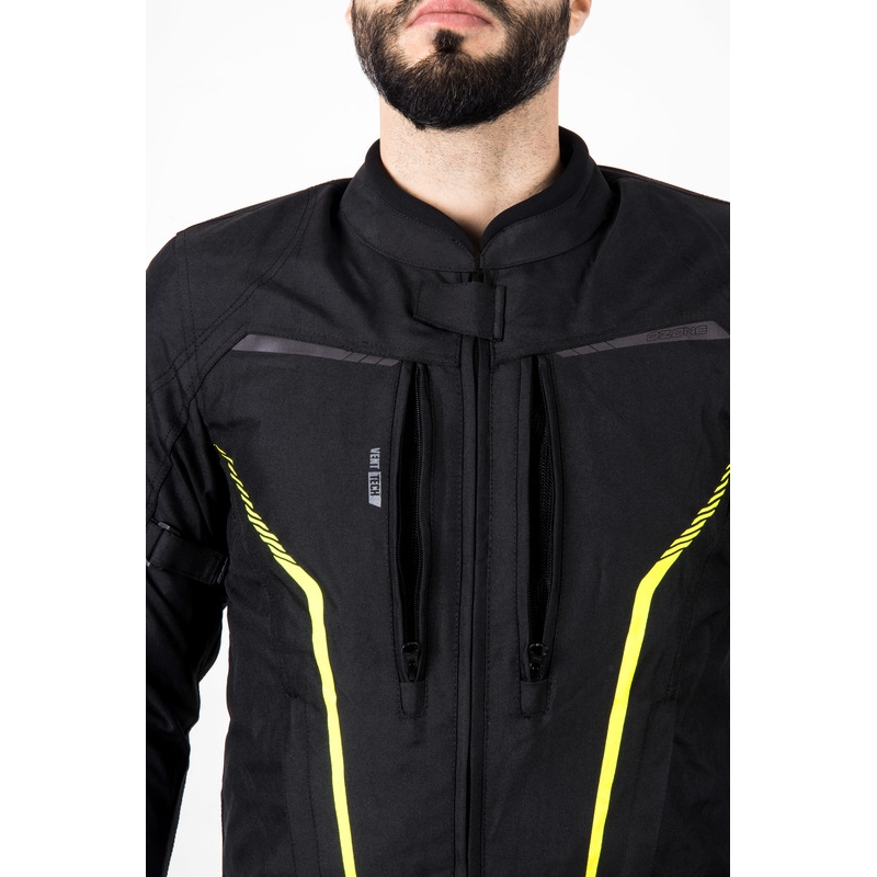 Ozone Delta IV motorjack zwart-fluogeel