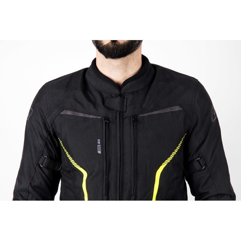 Ozone Delta IV motorjack zwart-fluogeel