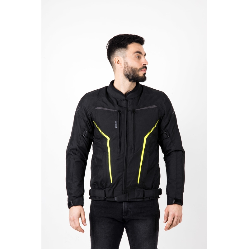 Ozone Delta IV motorjack zwart-fluogeel