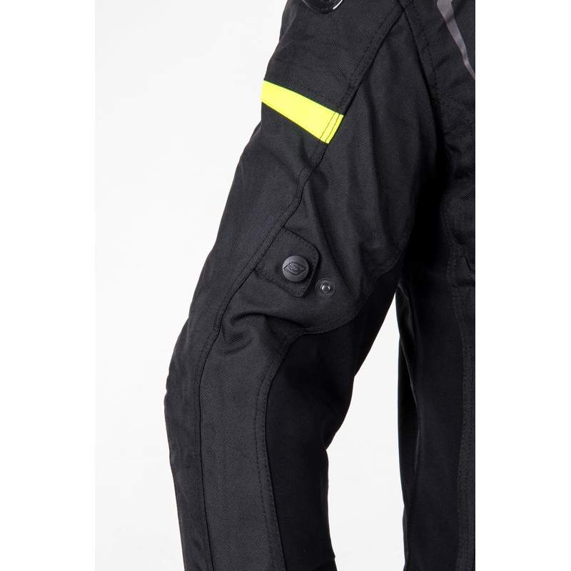 Ozone Pulse zwart-fluo gele motorjas