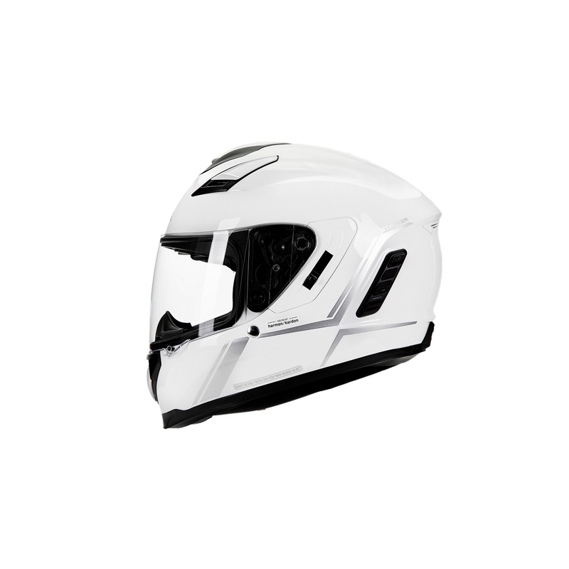Integraal motorhelm met mesh-headset SENA Stryker glanzend wit