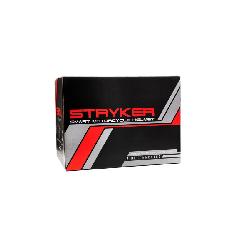 Integraal motorhelm met mesh-headset SENA Stryker glanzend wit