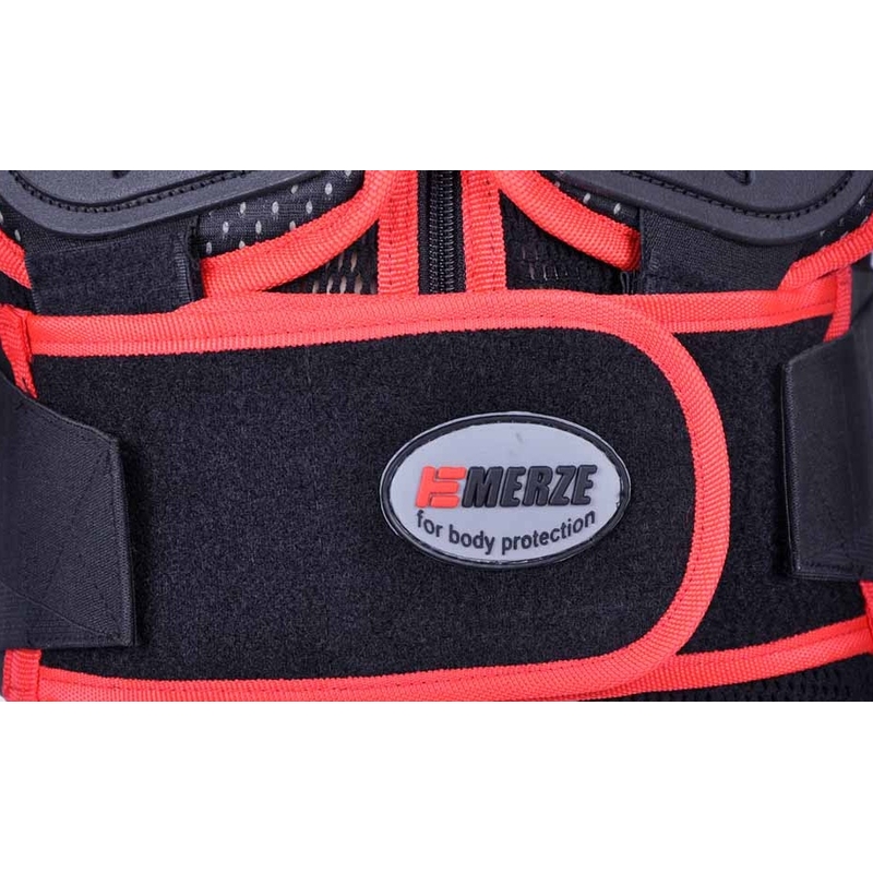 Kinder bodyprotector Emerze EM5 zwart-rood