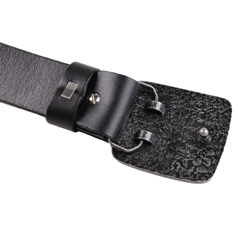 Leren moto riem met Honda gesp