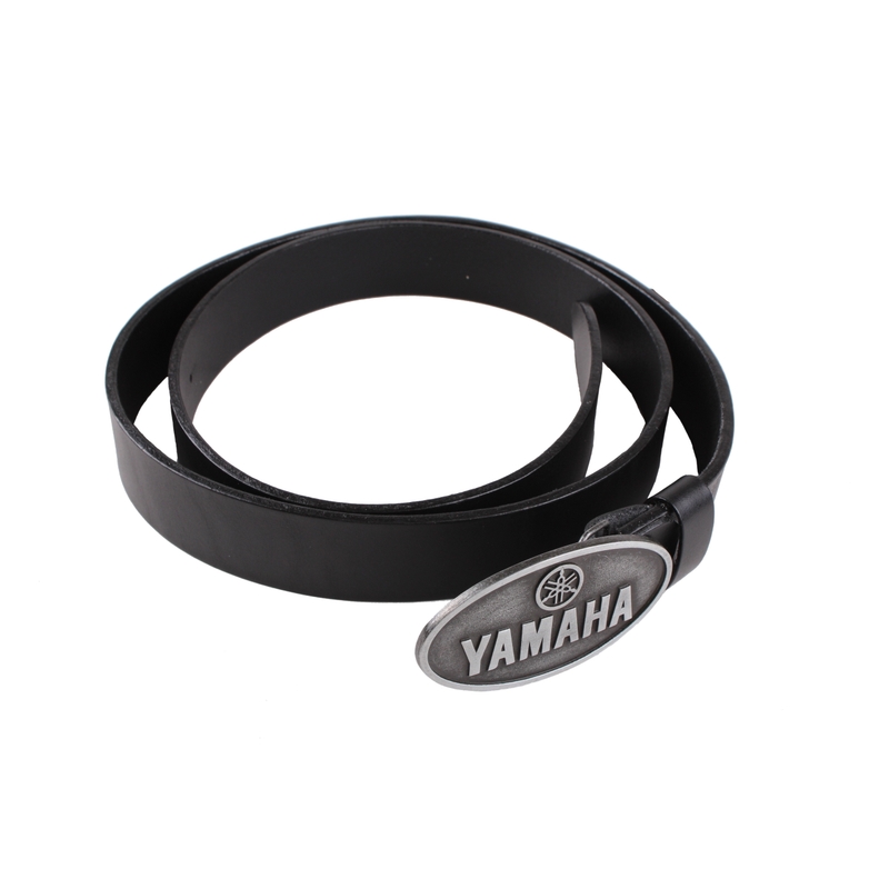 Leren moto riem met Yamaha gesp