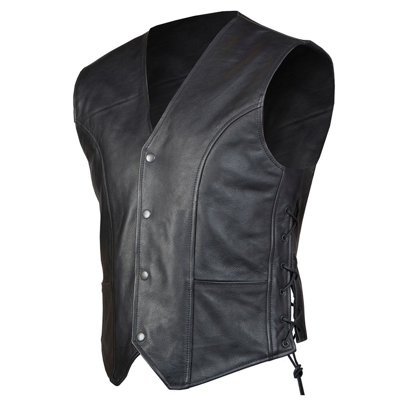 Moto Leren Vest Ozone Personeel uitverkoop