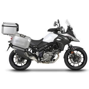 Kompletní sada hliníkových kufrů SHAD TERRA, 48L topcase 36L/36L boční kufry, včetně montážní sady a plotny SHAD SUZUKI DL 1000 V-Strom/ DL 1050 V-Strom