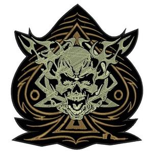 Patch Pik bruin - groot
