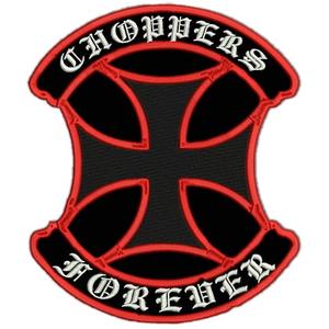 Patch Choppers schild rood