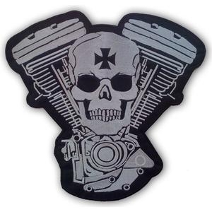 Patch Warrior wit-zwart