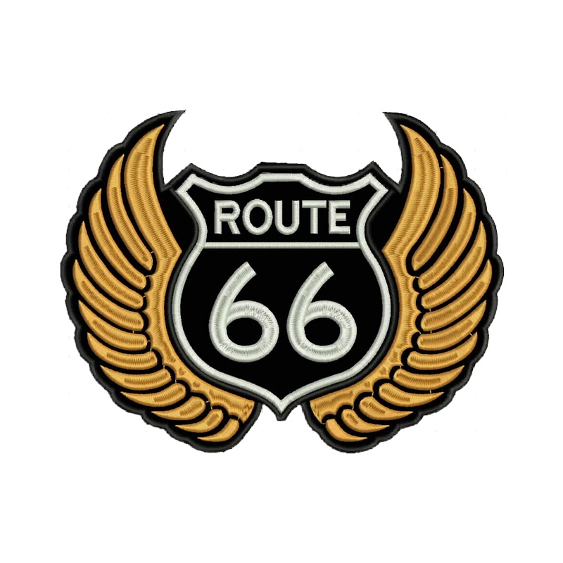 Patch Route vleugels oranje