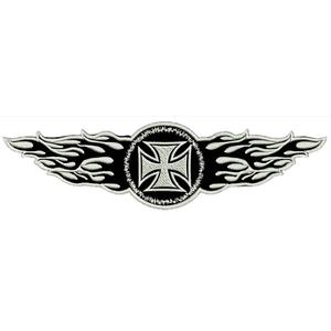 patch vlammen wit