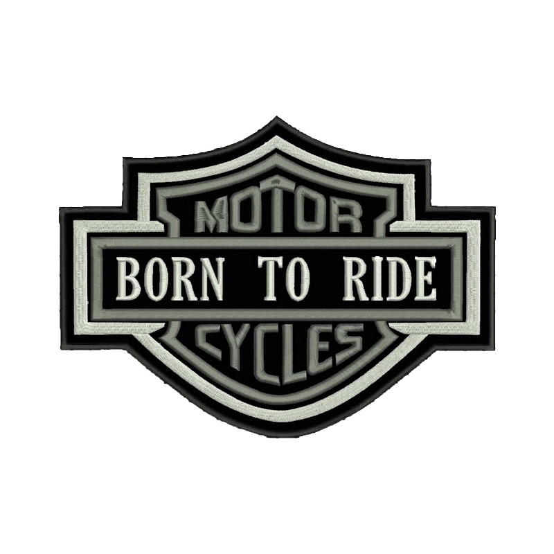 Patch Motorfietsen grijs