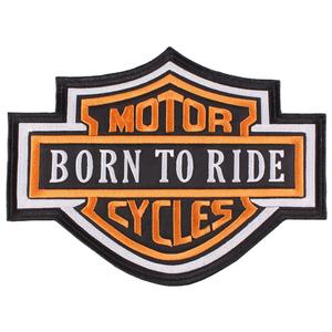 Patch Motor Cycles oranje - groot