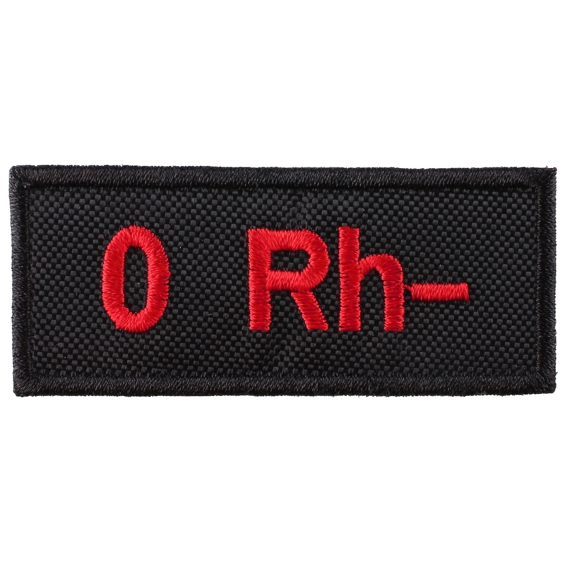 Patch met bloedgroep 0 Rh-