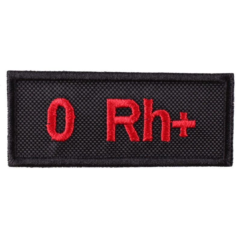 Patch met bloedgroep 0 Rh+