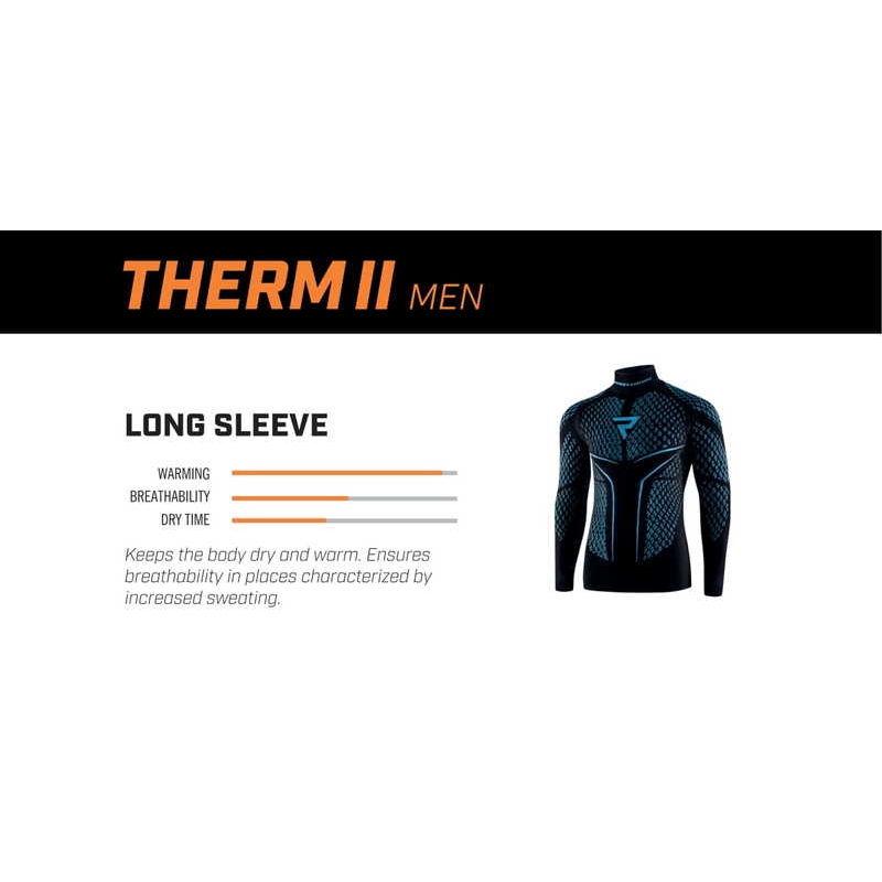 Thermoshirt Rebelhorn Therm II zwart-blauw