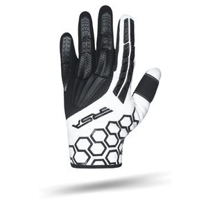 Kinder motorhandschoenen RSA MX EVO zwart-wit
