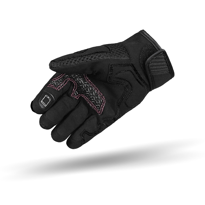 Dames motorhandschoenen Street Racer Stunt zwart-roze