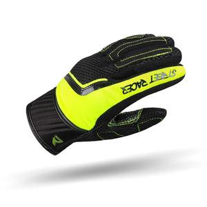 Dameshandschoenen Street Racer Stunt Zwart-Fluo Geel