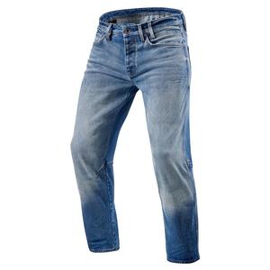 Revit Salt TF Blauw Cropped Motorcycle Jeans