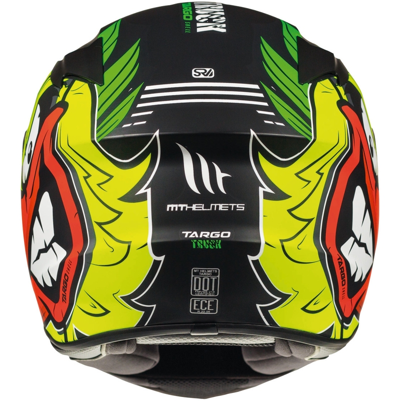 MT Targo Truck A2 fluo gele mat integraal motorhelm