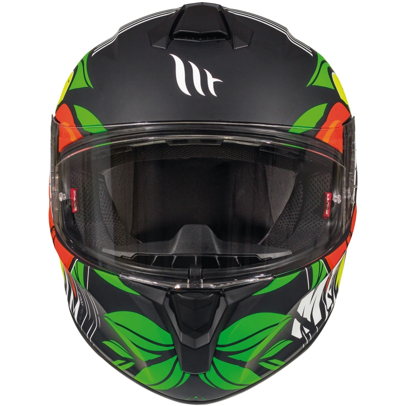 MT Targo Truck A2 fluo gele mat integraal motorhelm