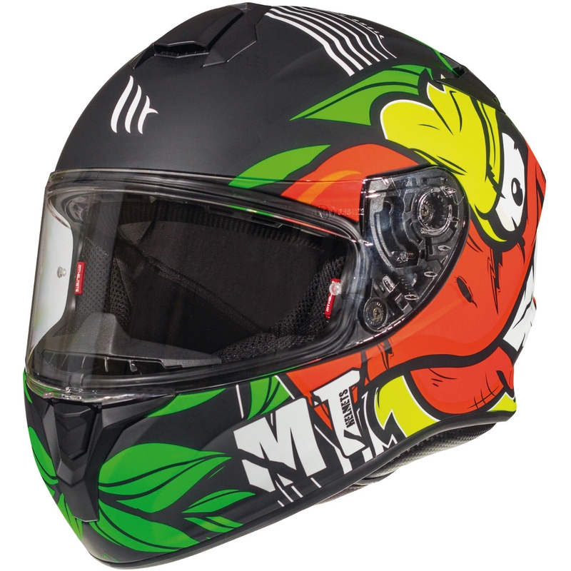 MT Targo Truck A2 fluo gele mat integraal motorhelm