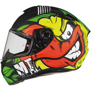 MT Targo Truck A2 fluo gele mat integraal motorhelm