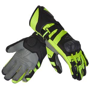 Motorhandschoenen Rebelhorn Fighter zwart-fluogeel uitverkoop