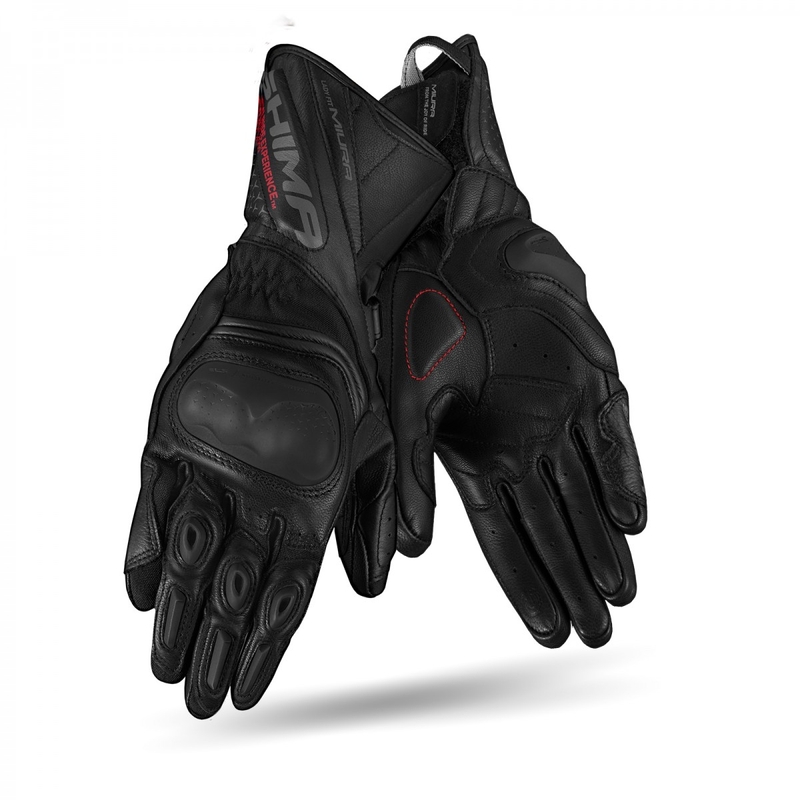 Dames motorhandschoenen Shima Miura zwart uitverkoop