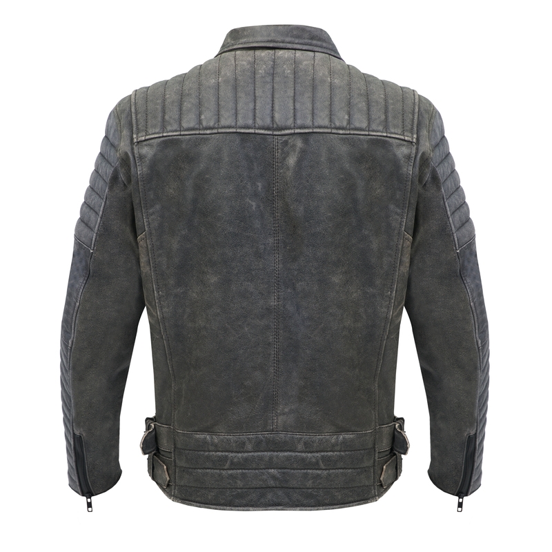 Motorjas BROGER Ohio Vintage grijs uitverkoop