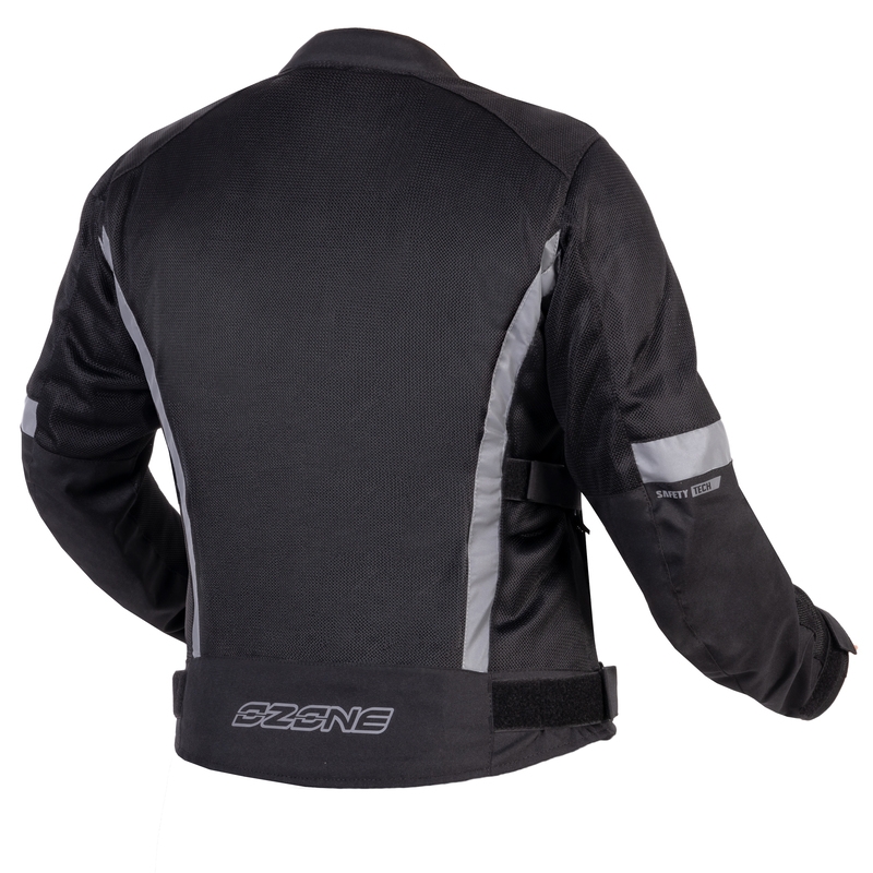 Dames motorjack Ozone Dart zwart