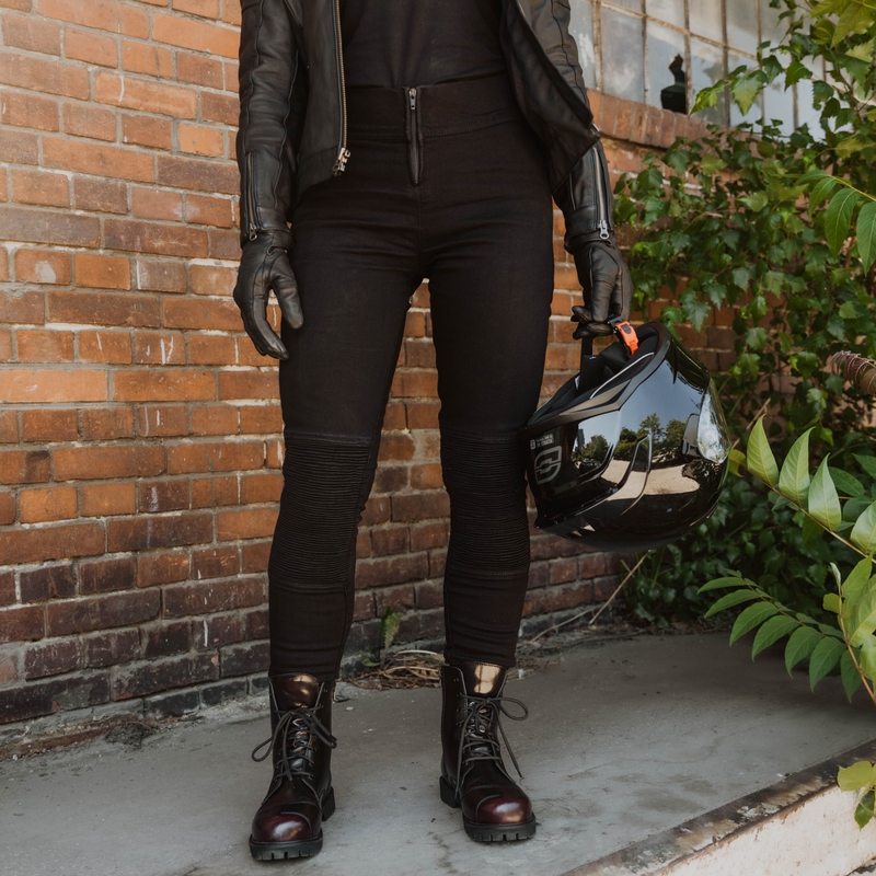 Motorlegging voor dames Ozone Chica zwart