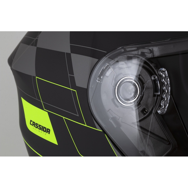 Cassida Jet Tech Roxor open motorhelm zwart-grijs-fluogeel mat uitverkoop